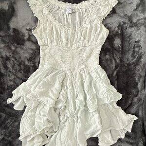 Polly White Textured jumper